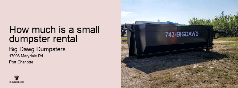 dumpster rental sizes