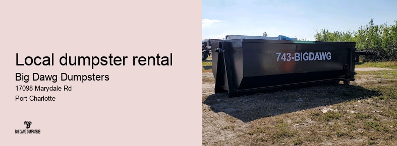 concrete dumpster rental