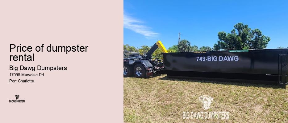 dumpster service for business