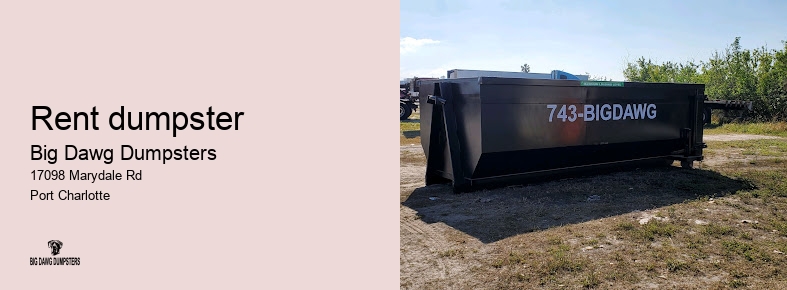 dumpster rental for yard waste
