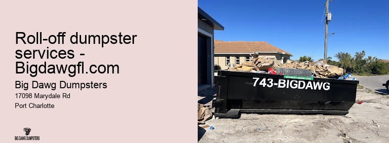 large dumpster rental cost