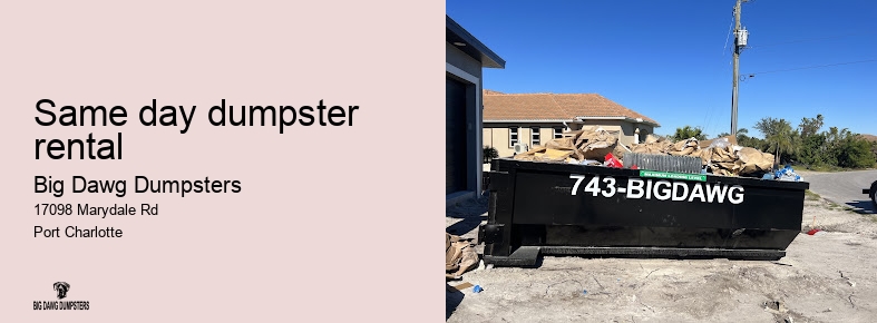 how much is a small dumpster rental
