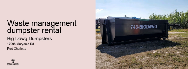 dumpster rental for yard waste