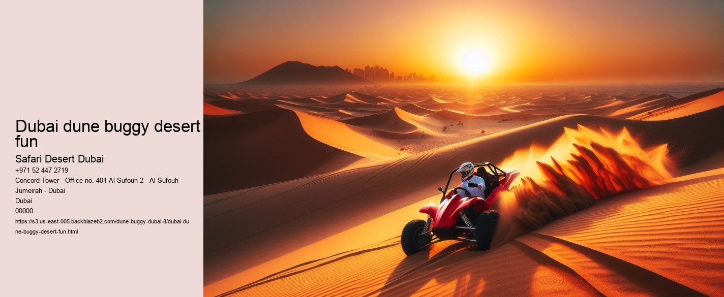 Dubai dune buggy desert fun
