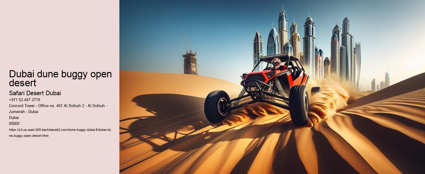 Dubai dune buggy open desert