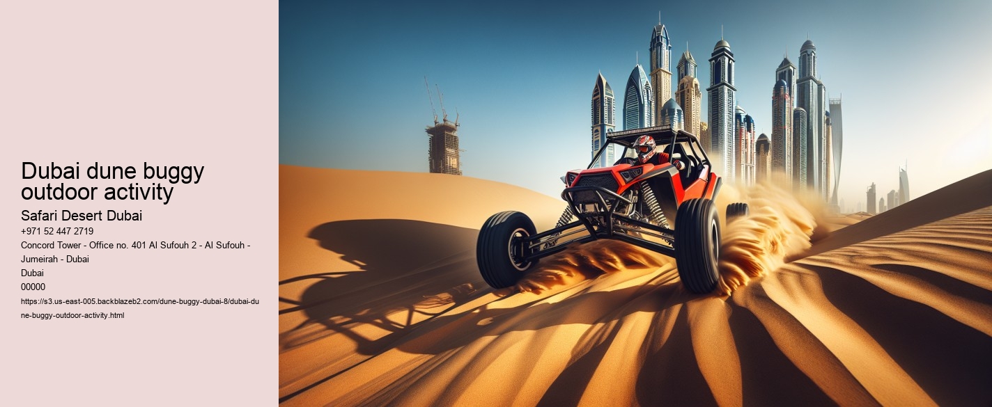 Dubai dune buggy outdoor activity