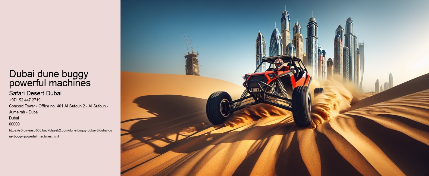 Dubai dune buggy powerful machines