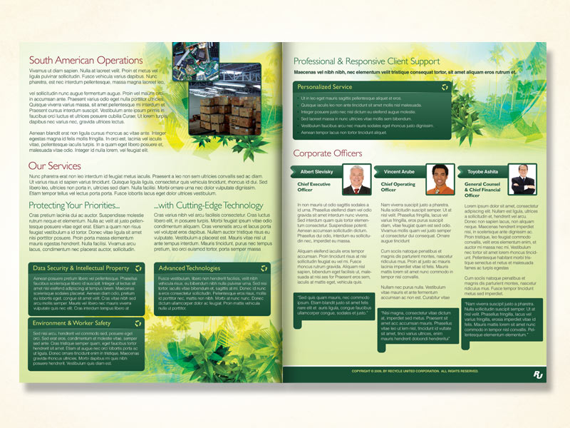 recycle united inside brochure