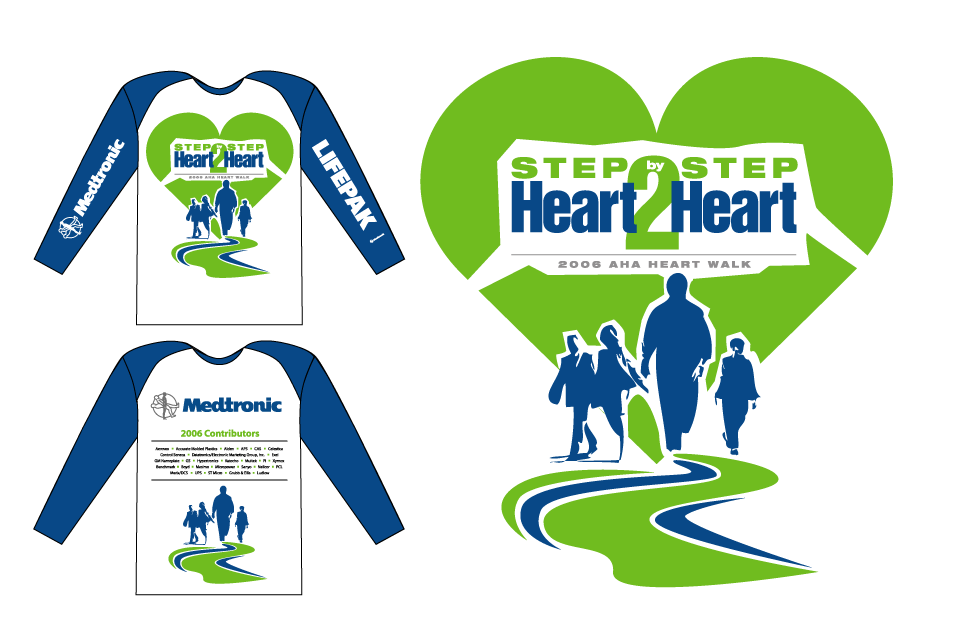 medtronic heartwalk t-shirts second iteration