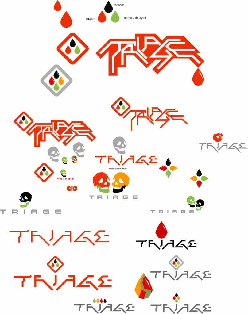 triage logo comps and inspiration