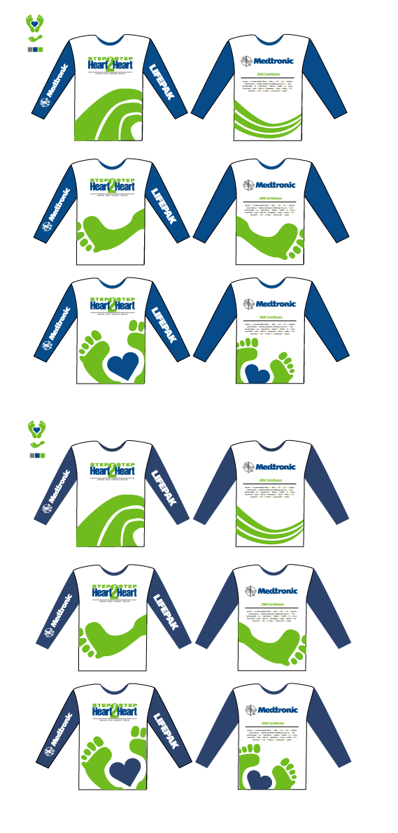 medtronic t-shirt mockup iterations