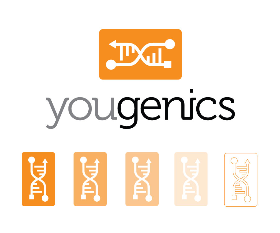 Yougenics logo fade outline