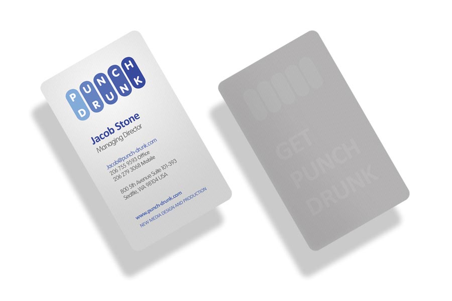 pd biz cards angled