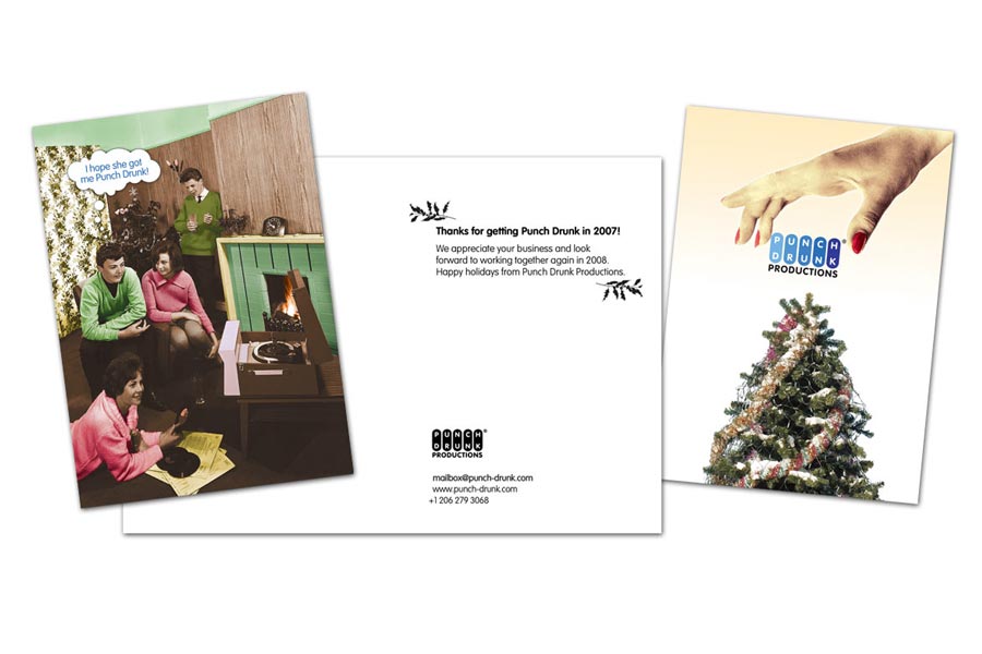 punch drunk xmas cards
