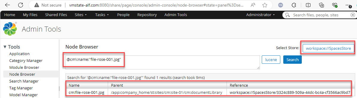alfresco document life cycle binary file