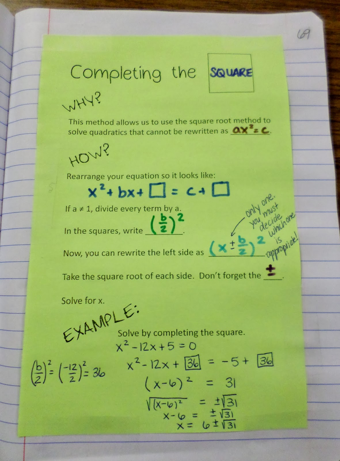 worksheet Worksheet On Completing The Square worksheet preview by john fricks blended worksheets wizer me click to upload