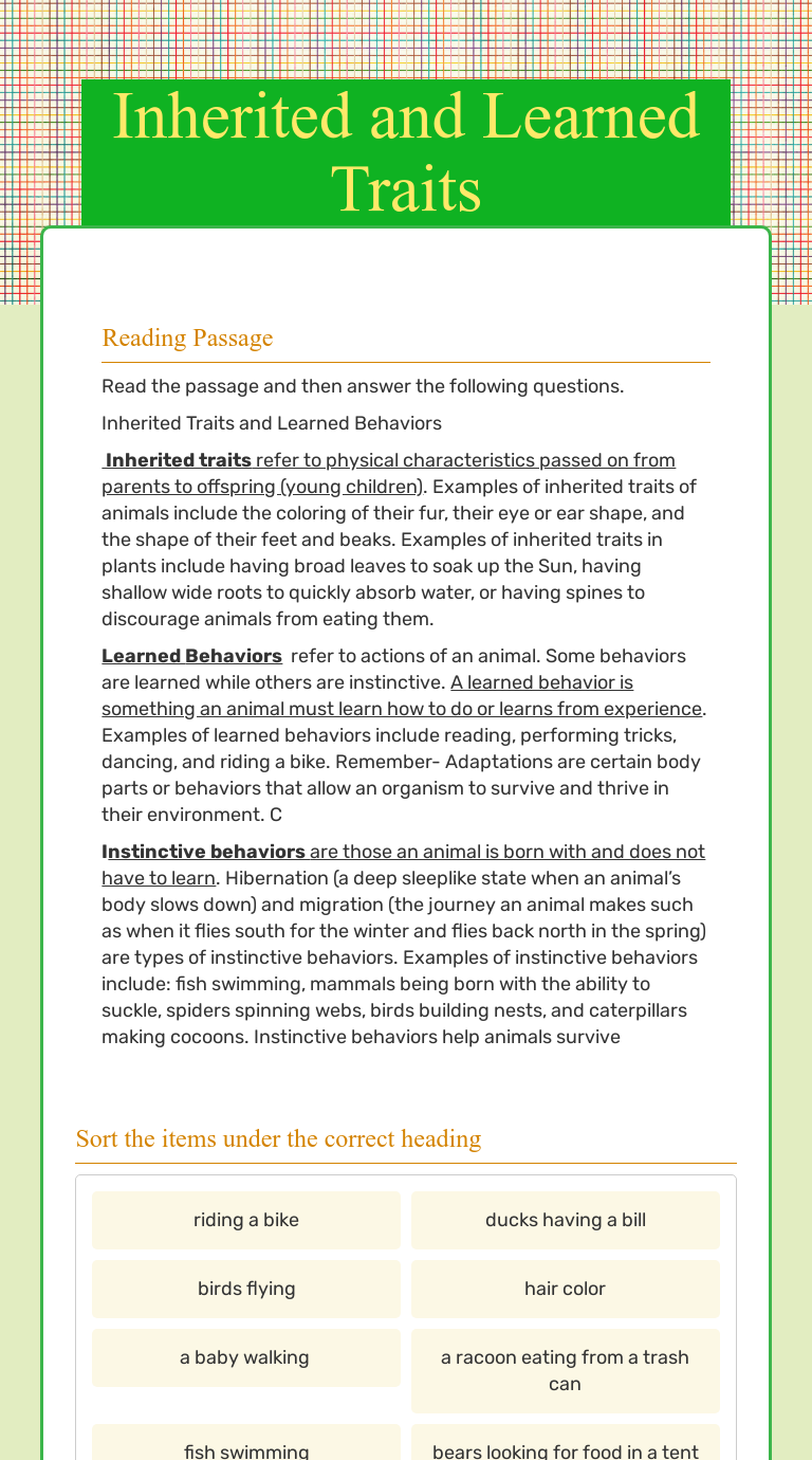Worksheets Inherited Traits Worksheet worksheet preview by michelle rush blended worksheets wizer me