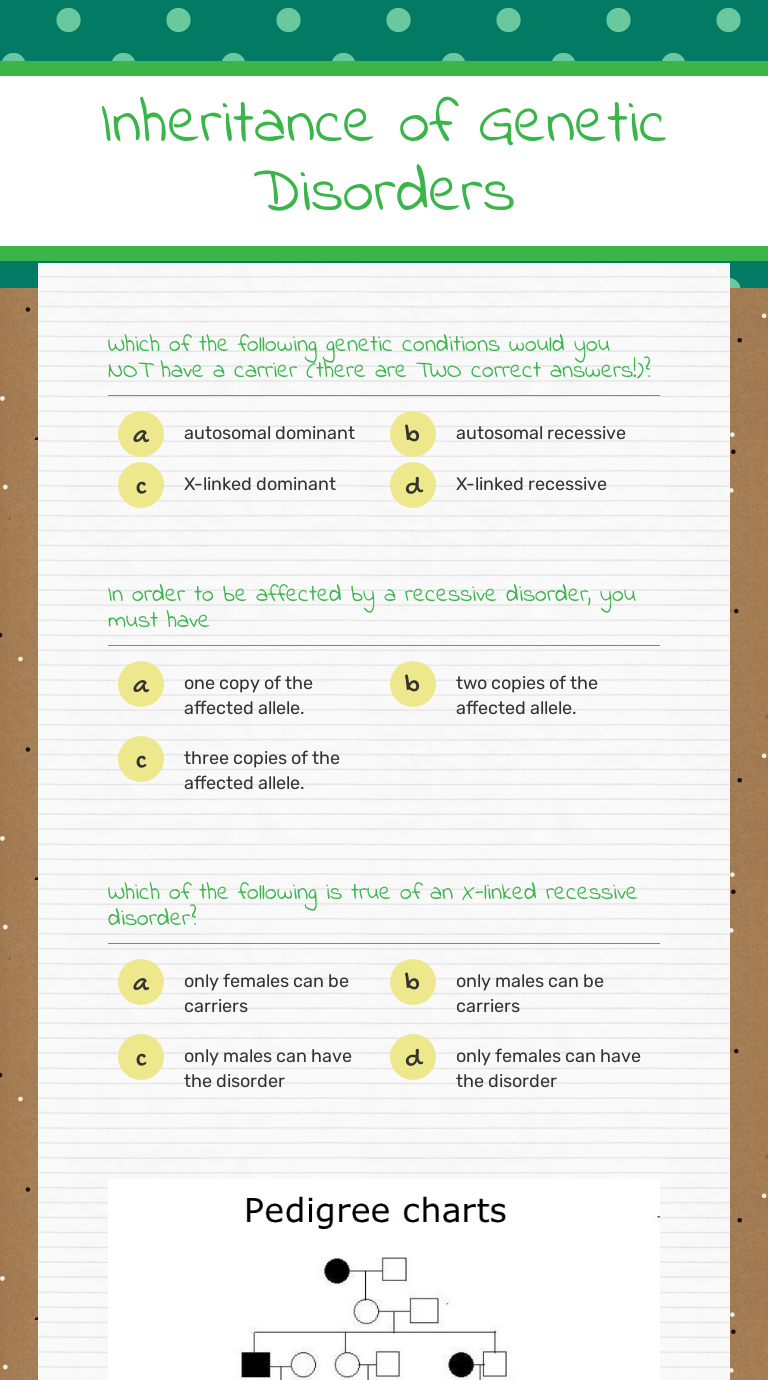 worksheet Pedigree Worksheets worksheet preview by lori latham blended worksheets wizer me