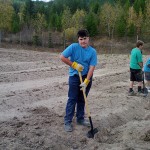 Digging it in Bull River for the Food Bank