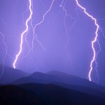 Lightning sparks single blaze overnight