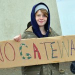 40 gathered at MP’s office as part of national effort