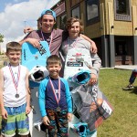 Strong local lake Tie for winning wakeboarders