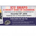 ICU snapd, a Hockey Night in Cranbrook Dec. 12