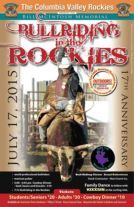 Bull Riding in the Rockies Poster - East Kootenay News Online Weekly