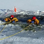 CFES members undergo ice rescue training