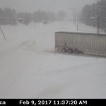 Highway 3 now single lane near Mayook