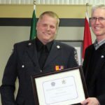 25-year service award for local firefighter
