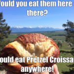 Left-handed pretzel croissants? 