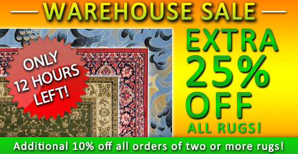 August Super Sale - EXTRA 25% OFF All Rugs - Save Now!