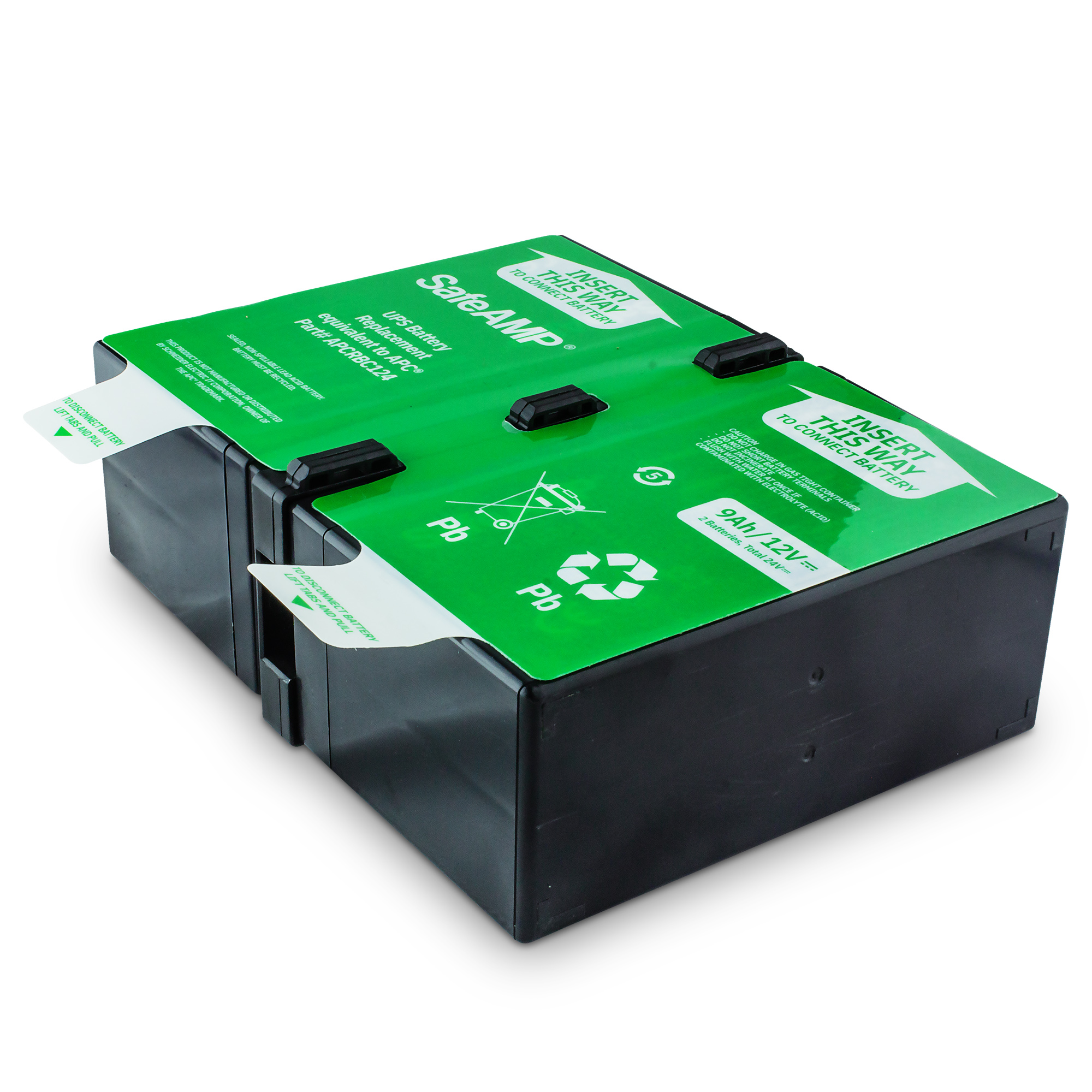 3 x SafeAMP UPS 9Ah, 24VDC VRLA Battery Replacement Compatible with APC UPS Models