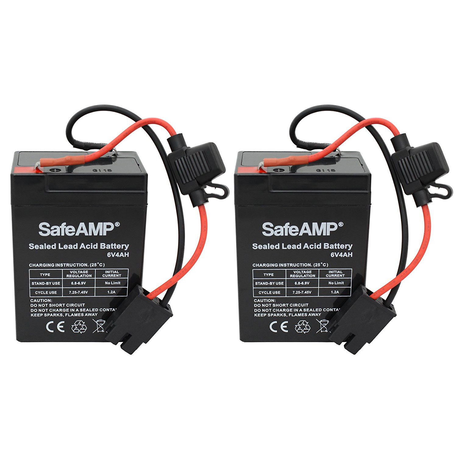 SafeAmp Replacement Battery with connector for Fisher-Price® Power Wheels® Toddler 6-Volt