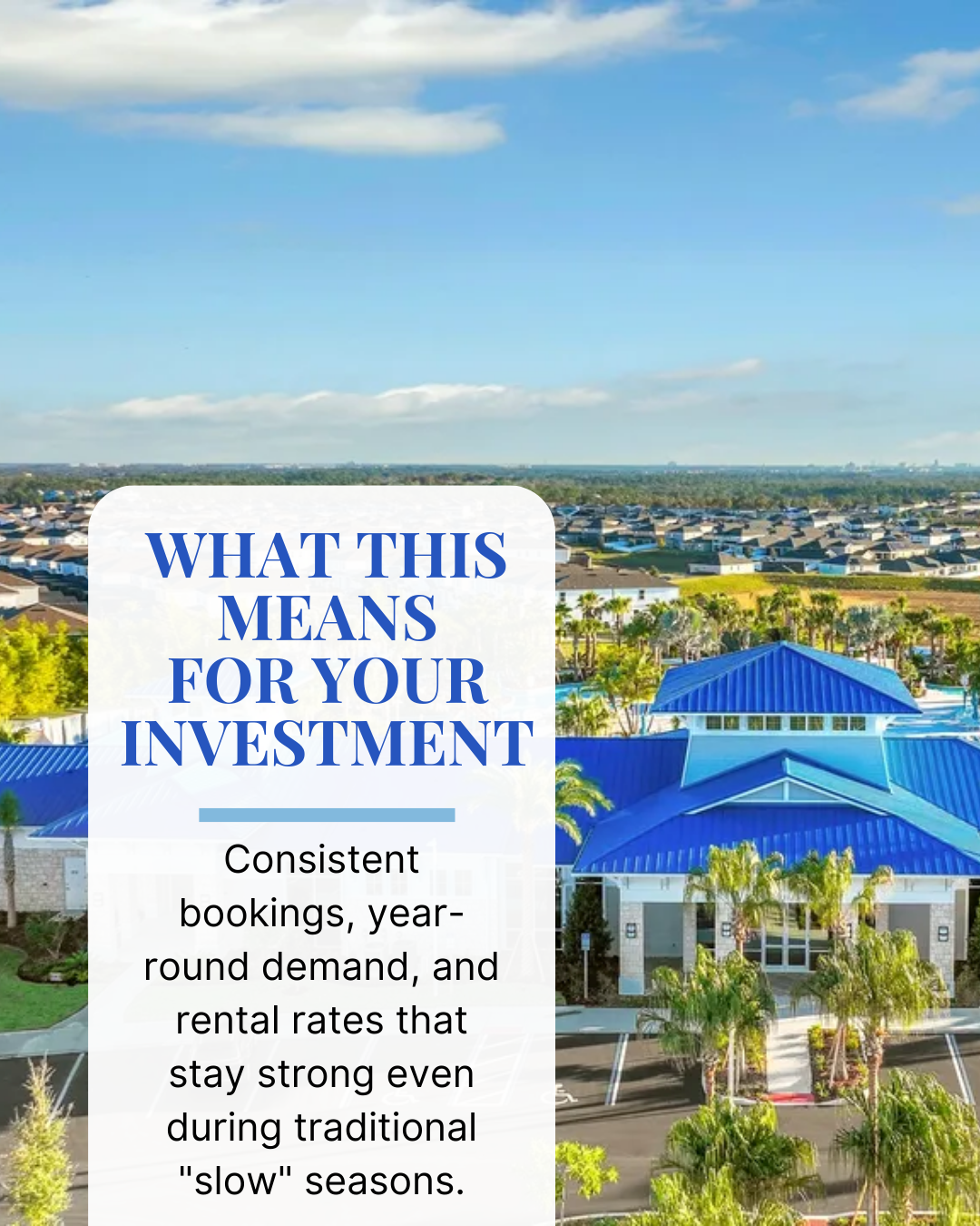 What this means for your investment