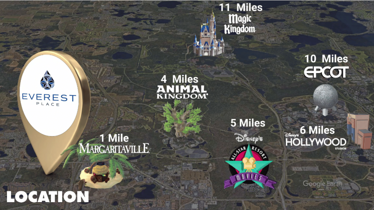 An Unbeatable Location Minutes from Disney | Everest Place Orlando Nearbys