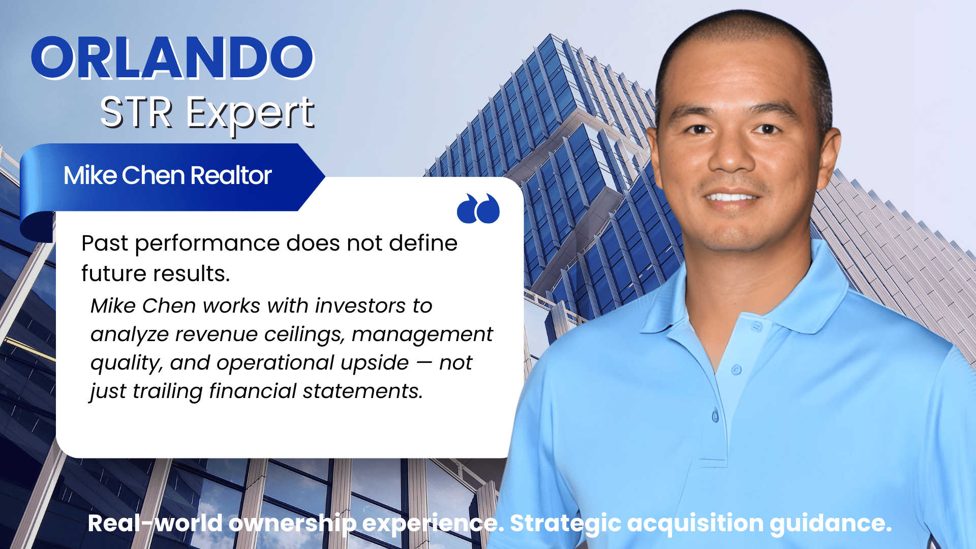 Local STR expert, Mike Chen