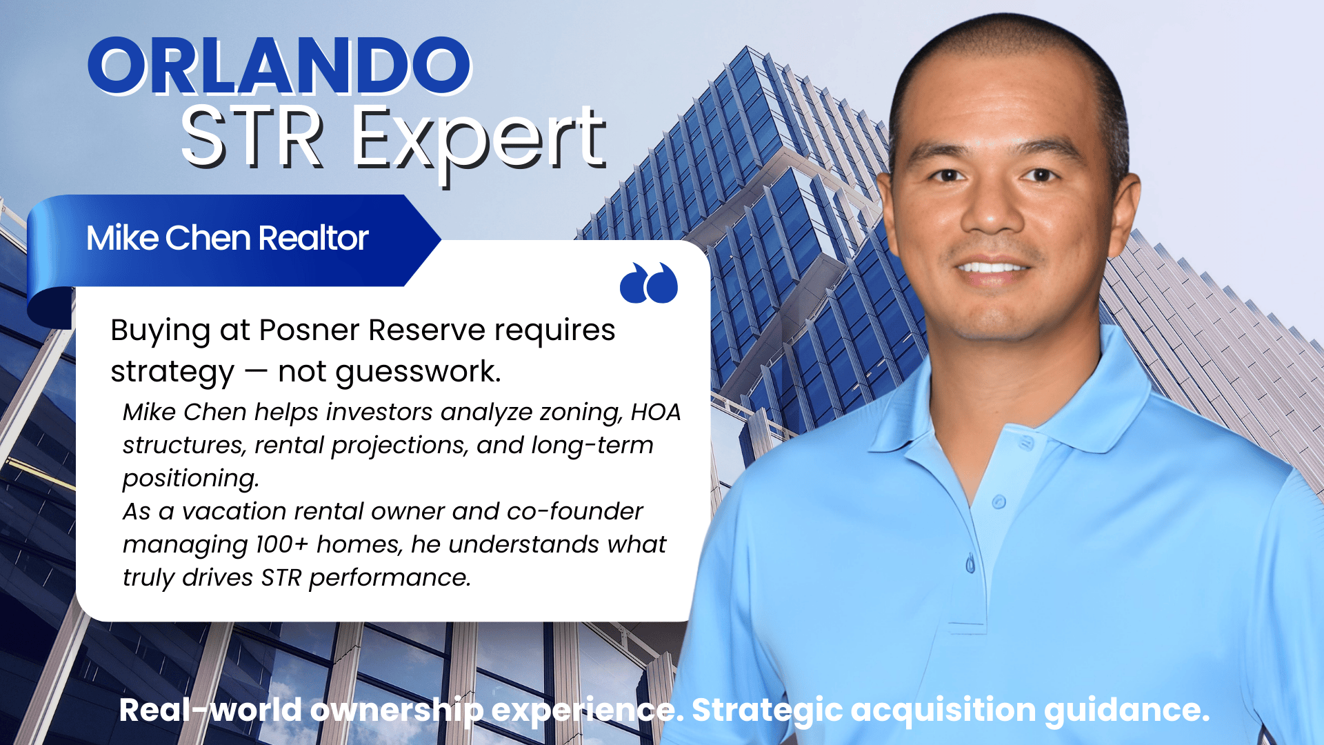 Orlando STR expert, Mike Chen