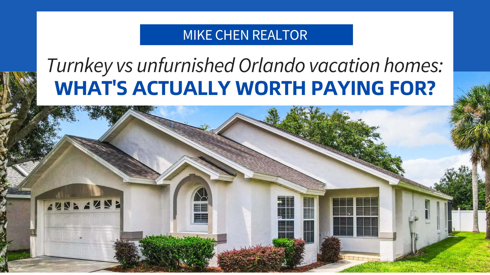 Turnkey vs unfurnished Orlando vacation homes what's actually worth paying for