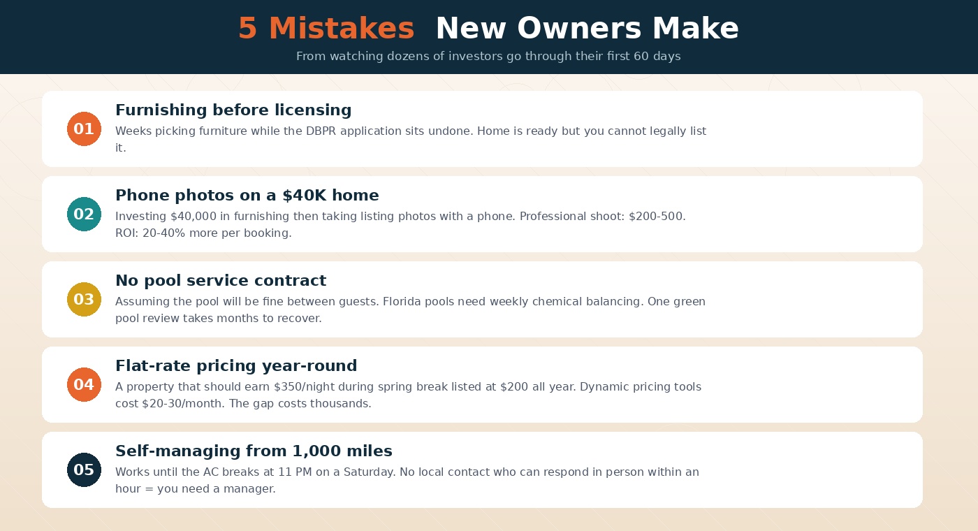 5 mistakes new owners make