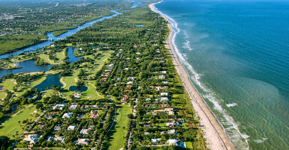 Jupiter, Florida shoreline