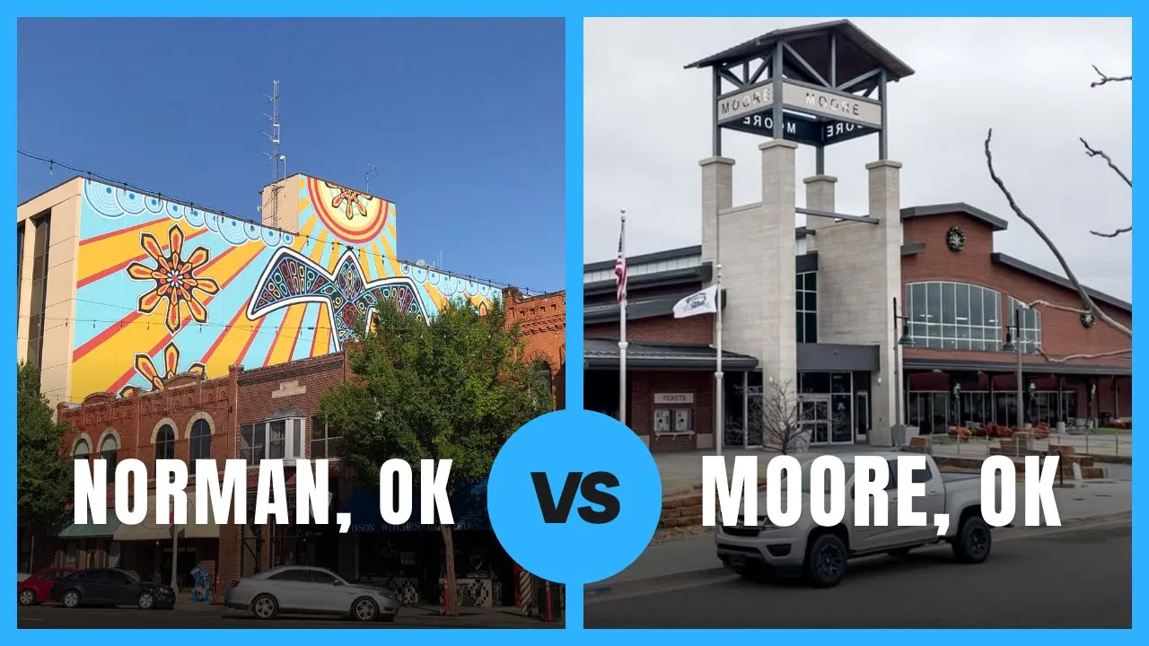Living in Norman, OK vs. Moore, OK Part 1.