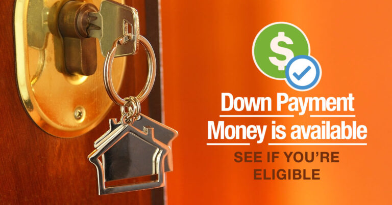 llustration of a key unlocking a door, symbolizing the power of down payment assistance programs for first-time homebuyers.