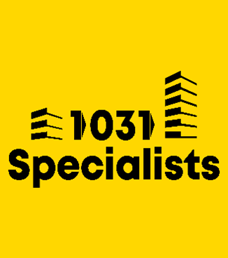 Graphic representing a 1031 exchange specialist who helps real estate investors complete tax-deferred property exchanges.