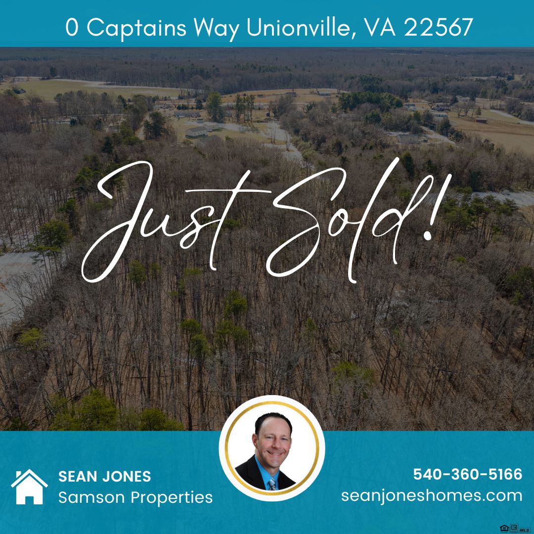 Just Sold: Land in Unionville VA – 0 Captains Way
