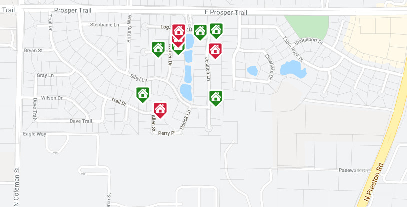 Crestview at Prosper Map