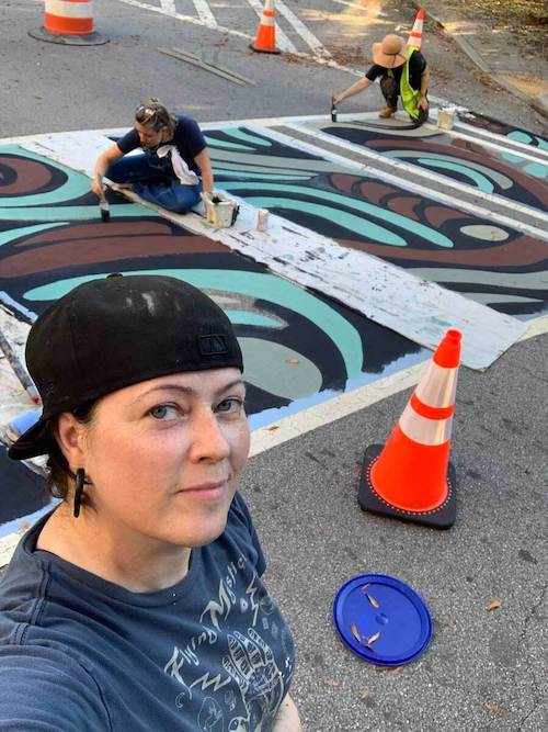 Jonesy Art Crosswalks East Atlanta Village
