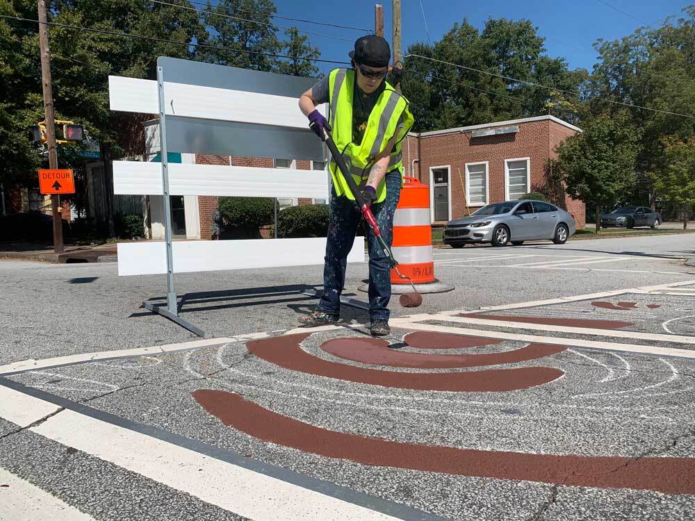 Jonesy Art Crosswalks East Atlanta Village