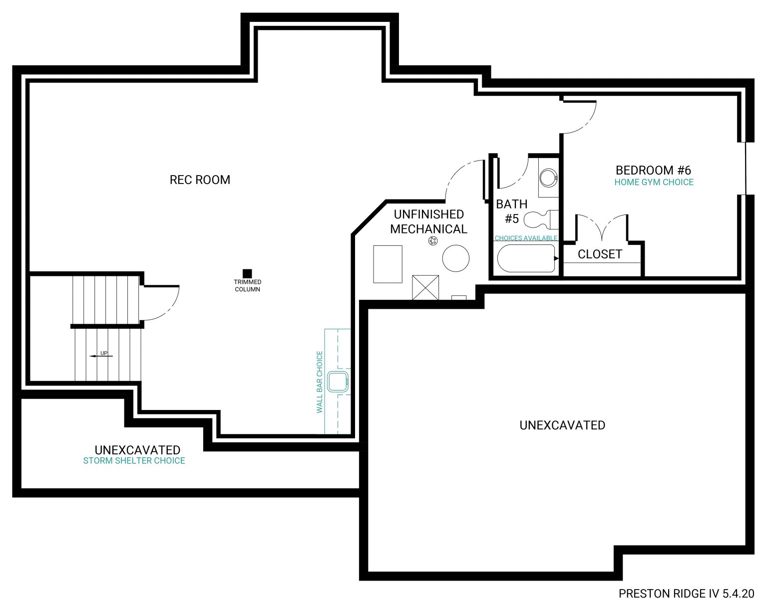 The Preston Ridge Plan Summit Homes Reserve at Woodside Ridge